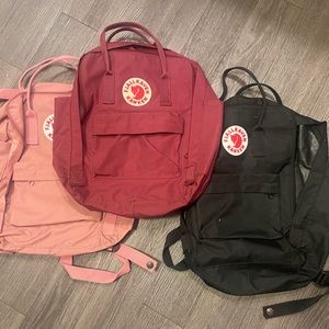 Fjallraven Kanken backpacks